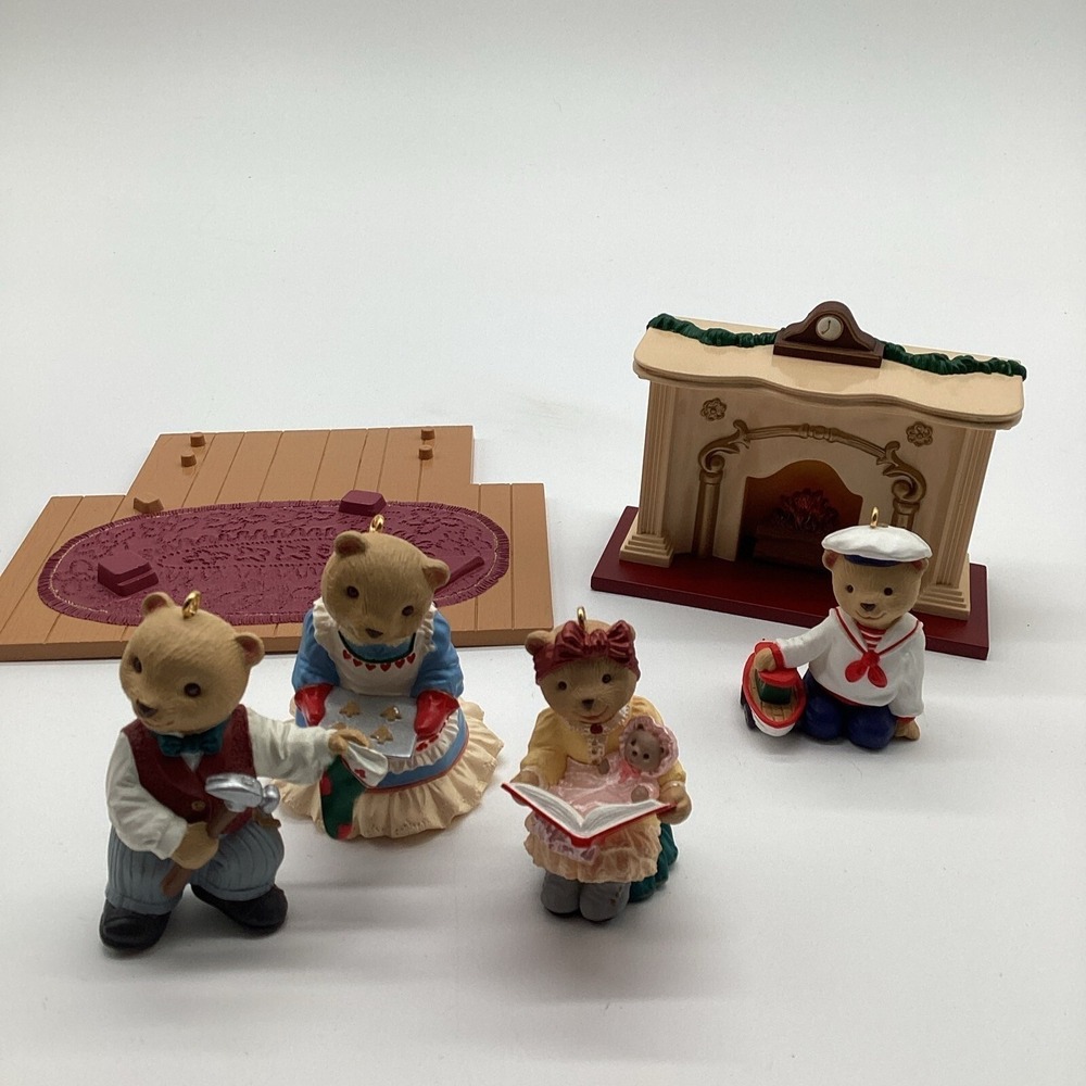 Hallmark Keepsake 1993 The Night Before Christmas Teddy Bear Light Up Ornament - Picture 8 of 14